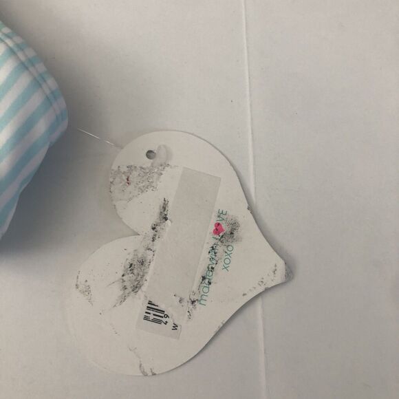 NWT Sugar Coast Large Blue Stripe Bikini Swim Top Removeable Padding #2407 - Picture 7 of 10